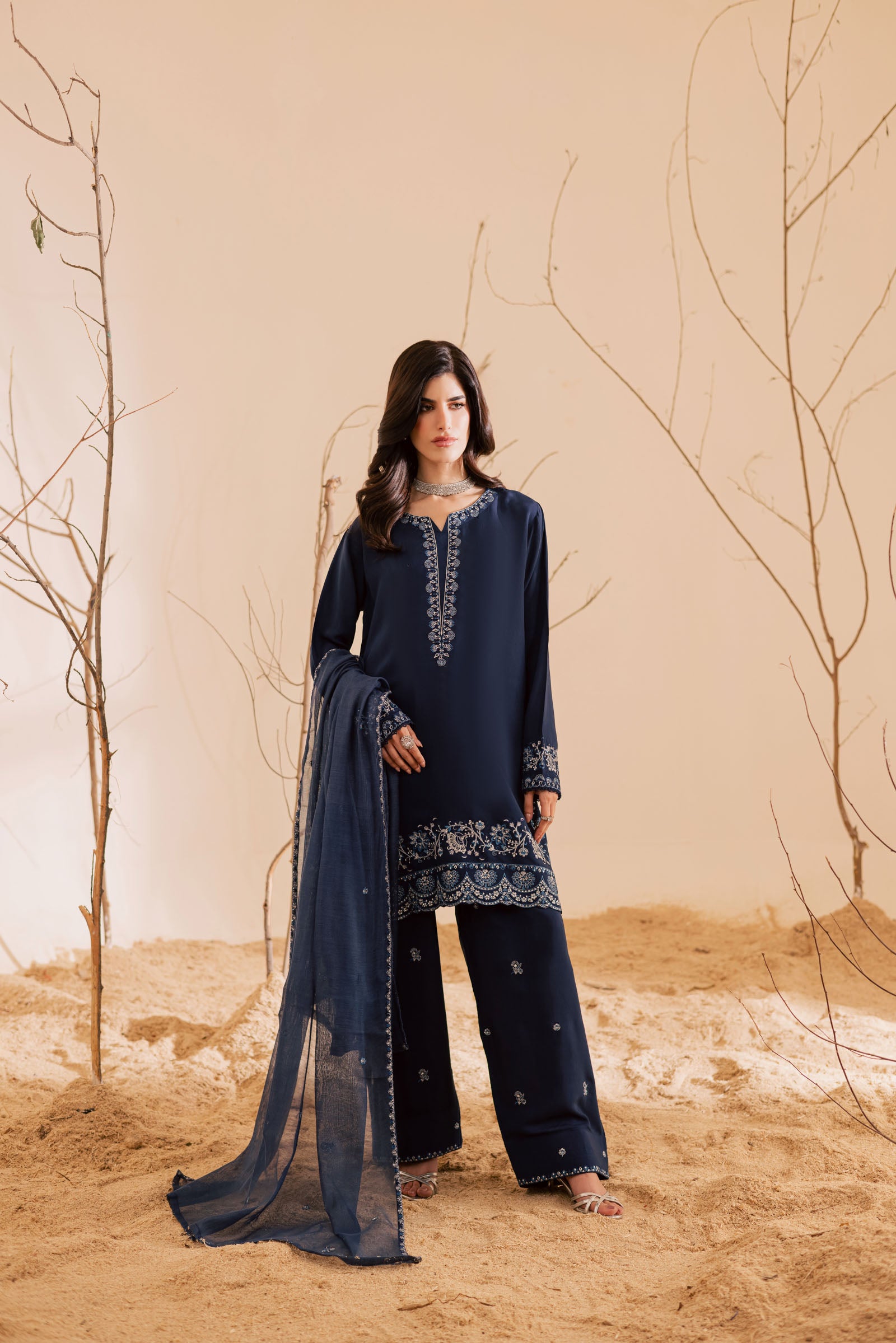 3PC Luxury Embroidered Dress- RSRB05