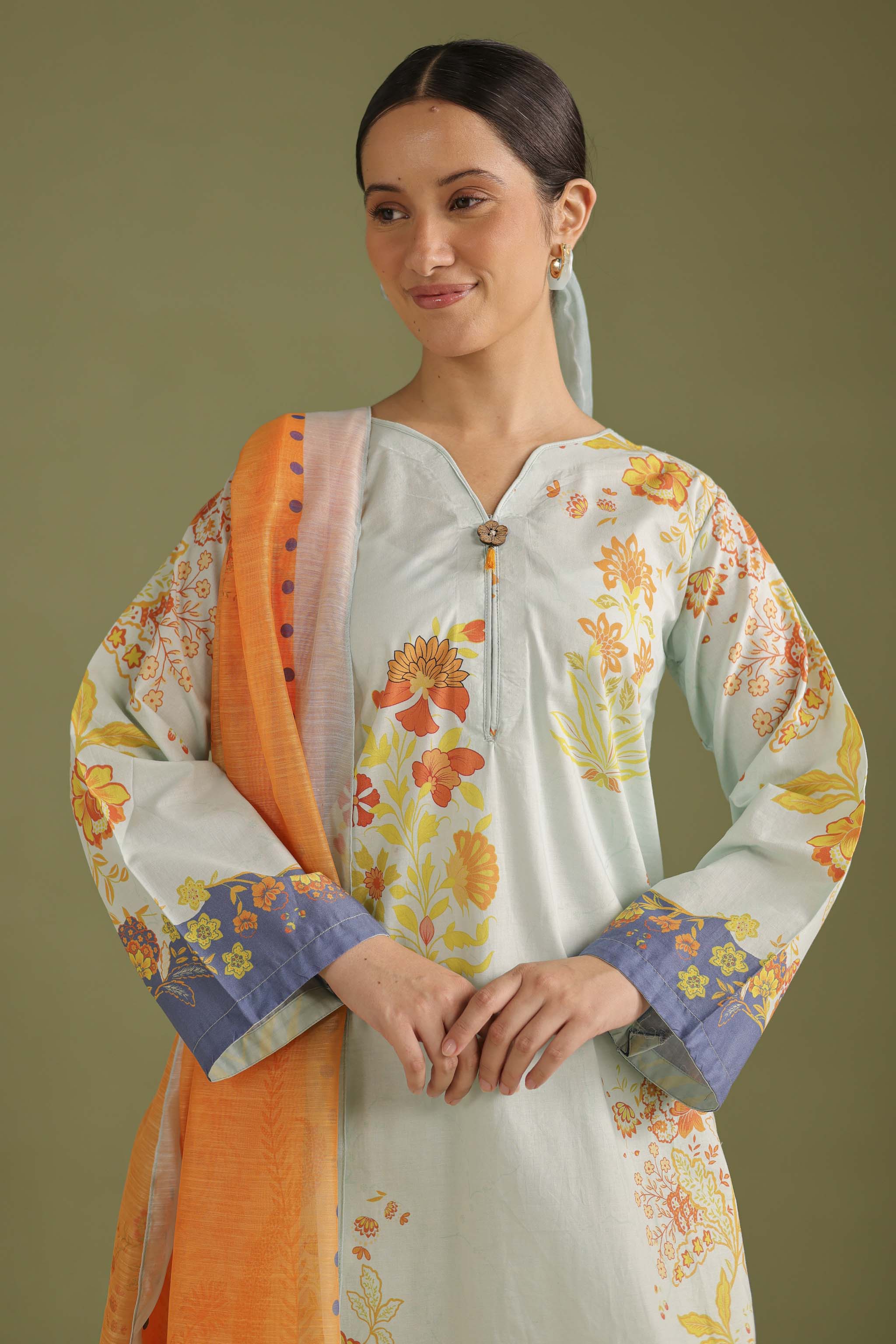 3PC Printed Lawn Suit - 42707