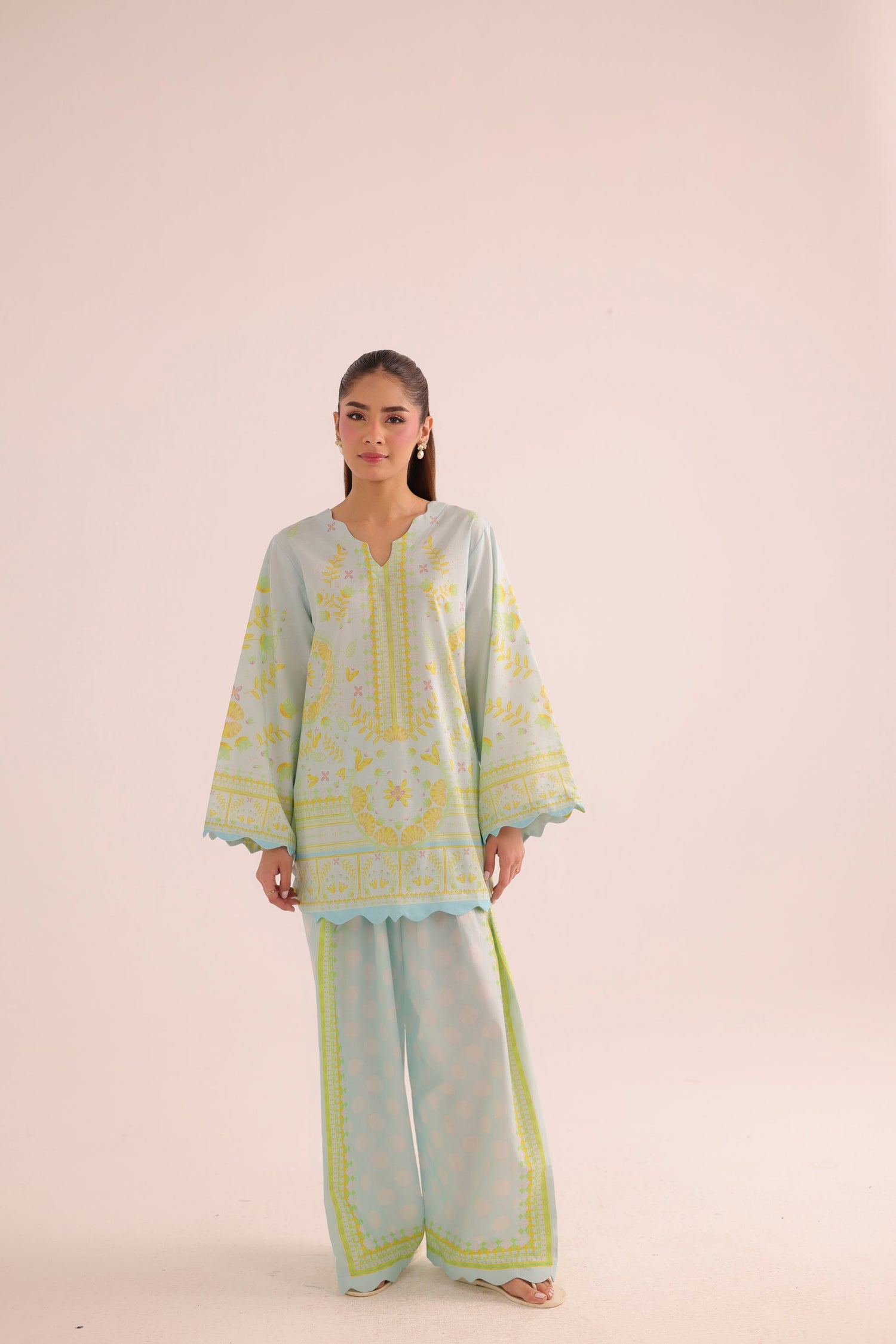 2PC Summer Lawn Dress- PRT L42724