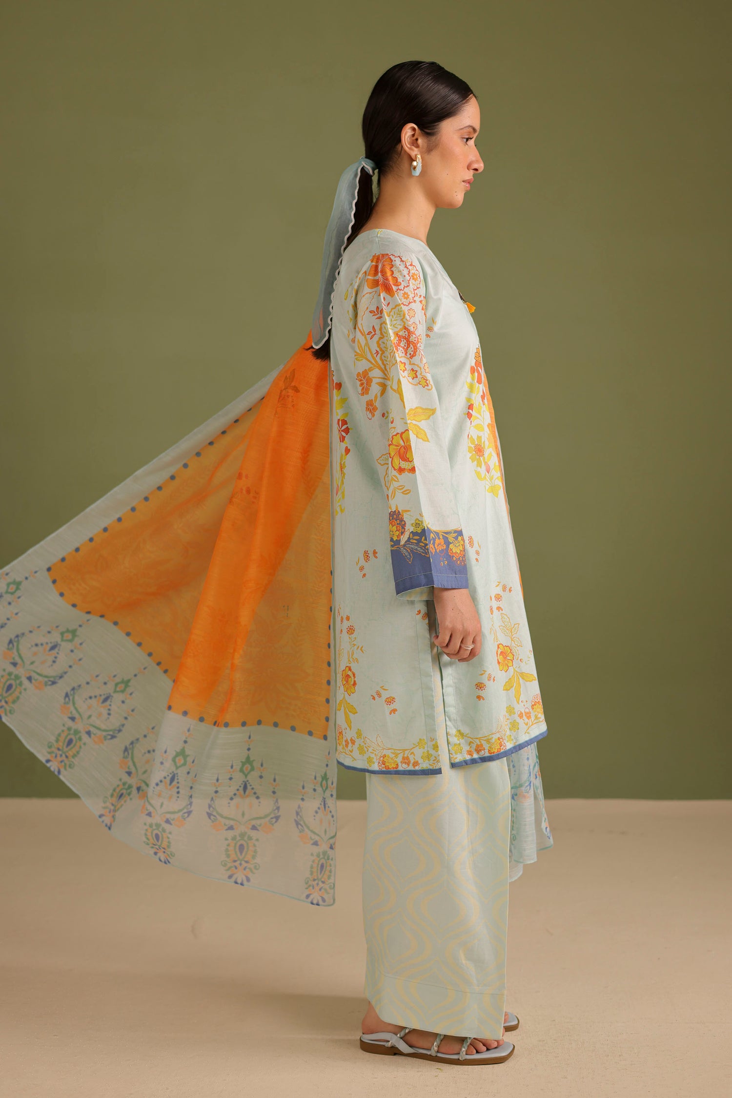 3PC Printed Lawn Suit - 42707