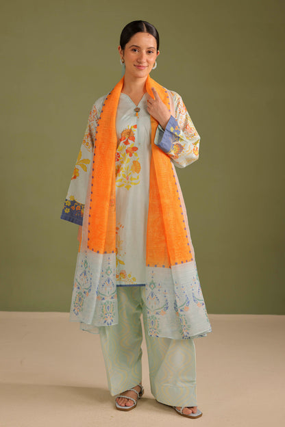 3PC Printed Lawn Suit - 42707