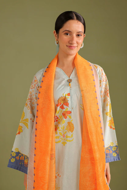 3PC Printed Lawn Suit - 42707
