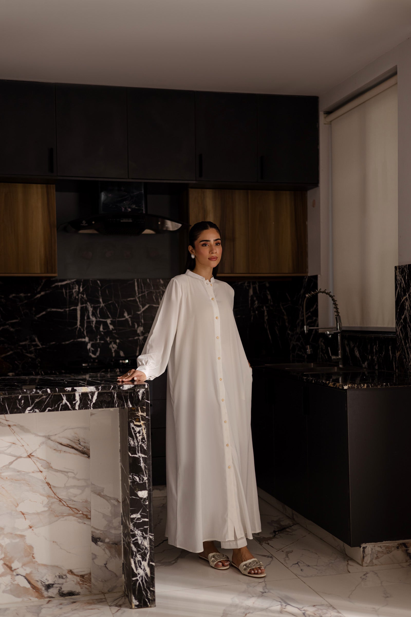 Solid 2PC Dress - SP-05 White