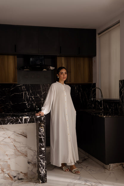 Solid 2PC Dress - SP-05 White