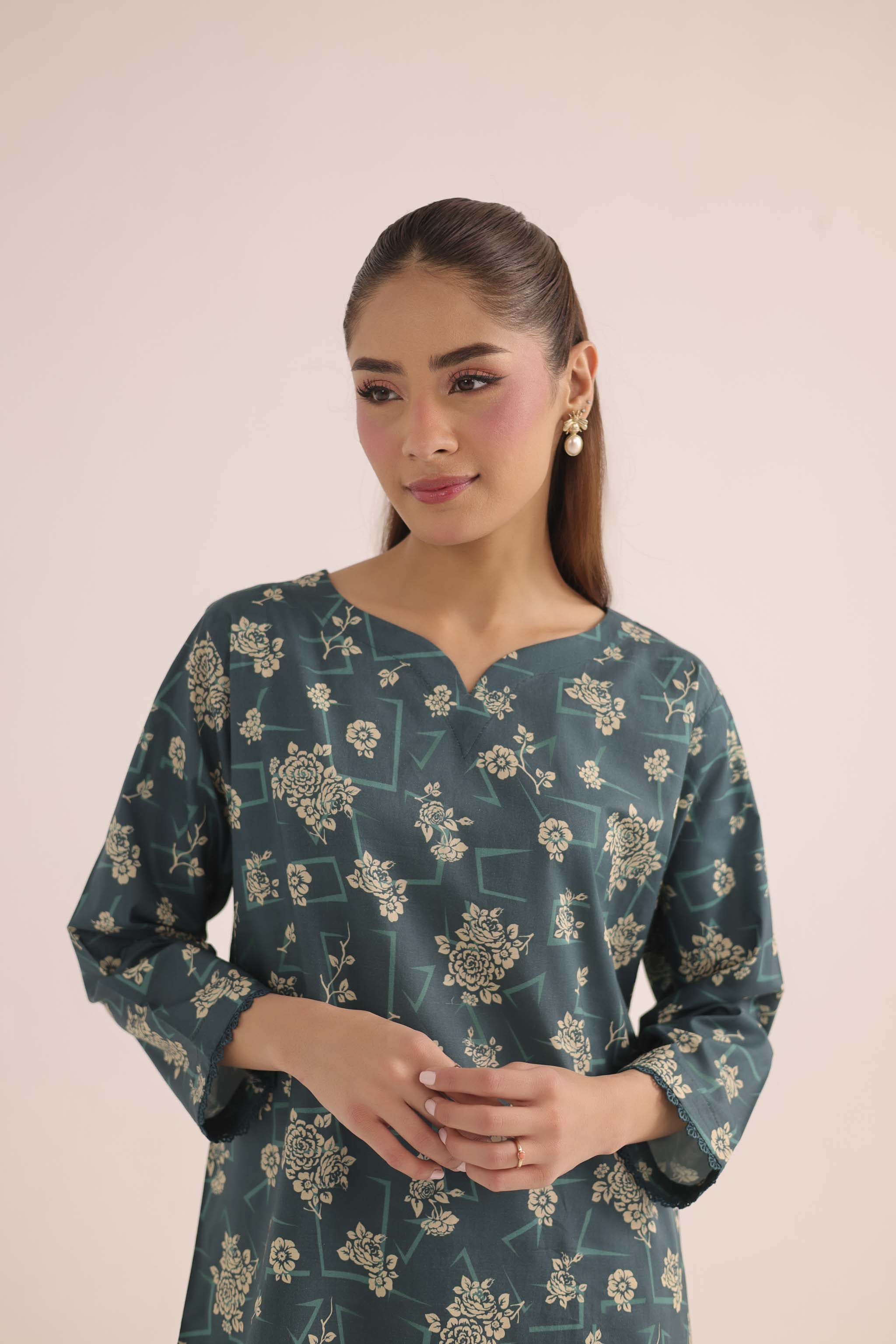 2PC Summer Lawn Dress- PRT L42194