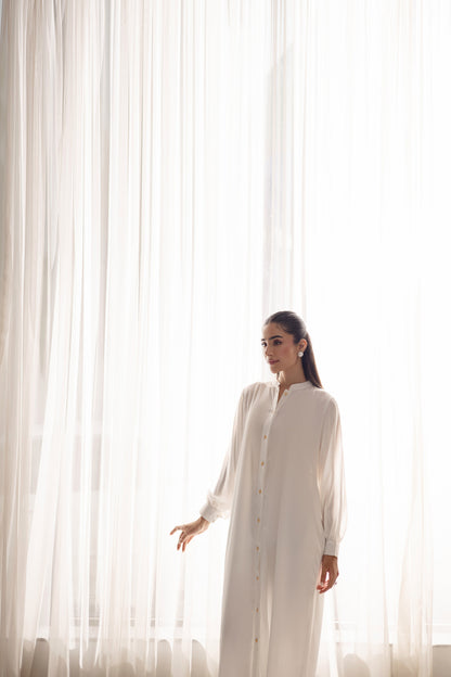 Solid 2PC Dress - SP-05 White