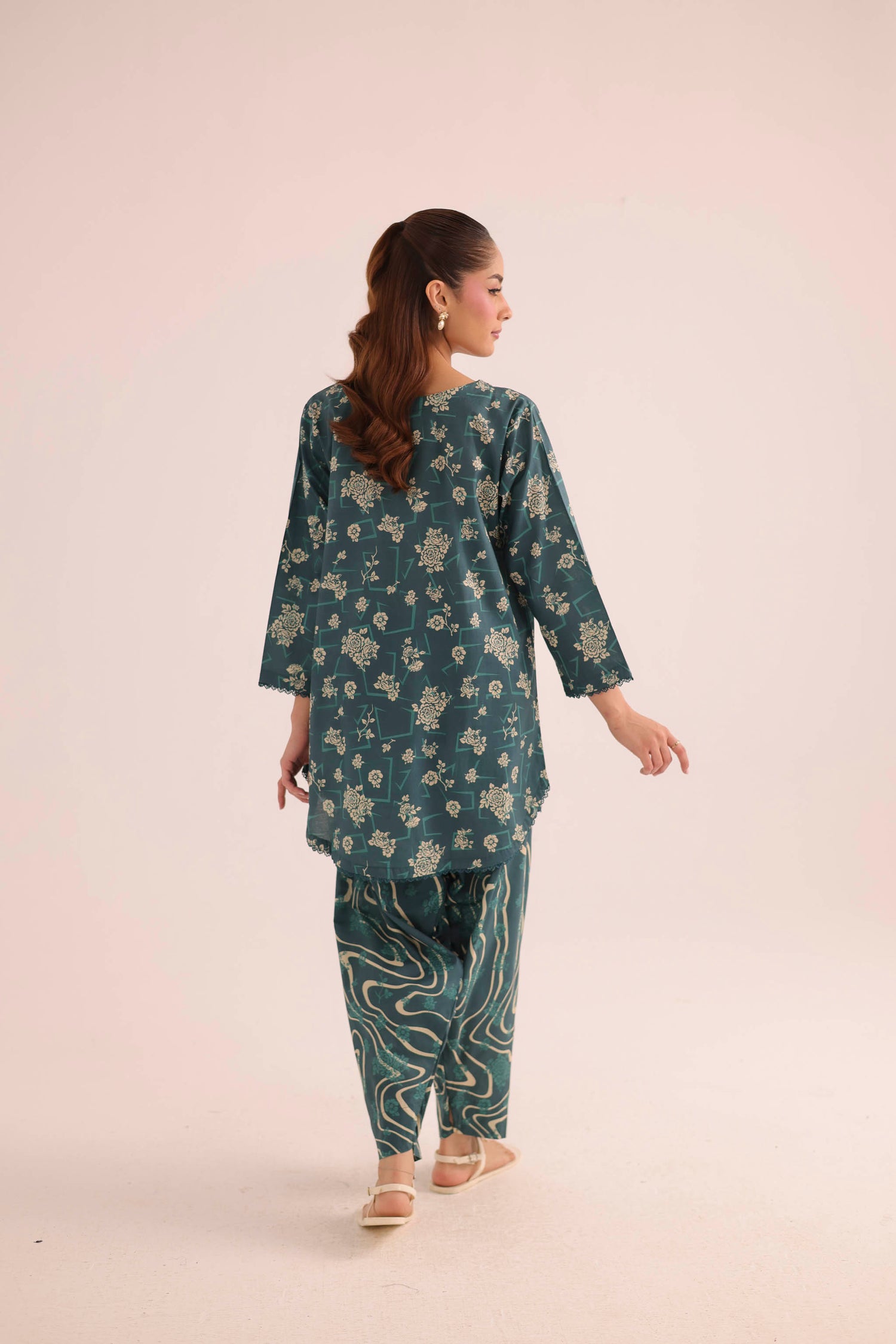 2PC Summer Lawn Dress- PRT L42194