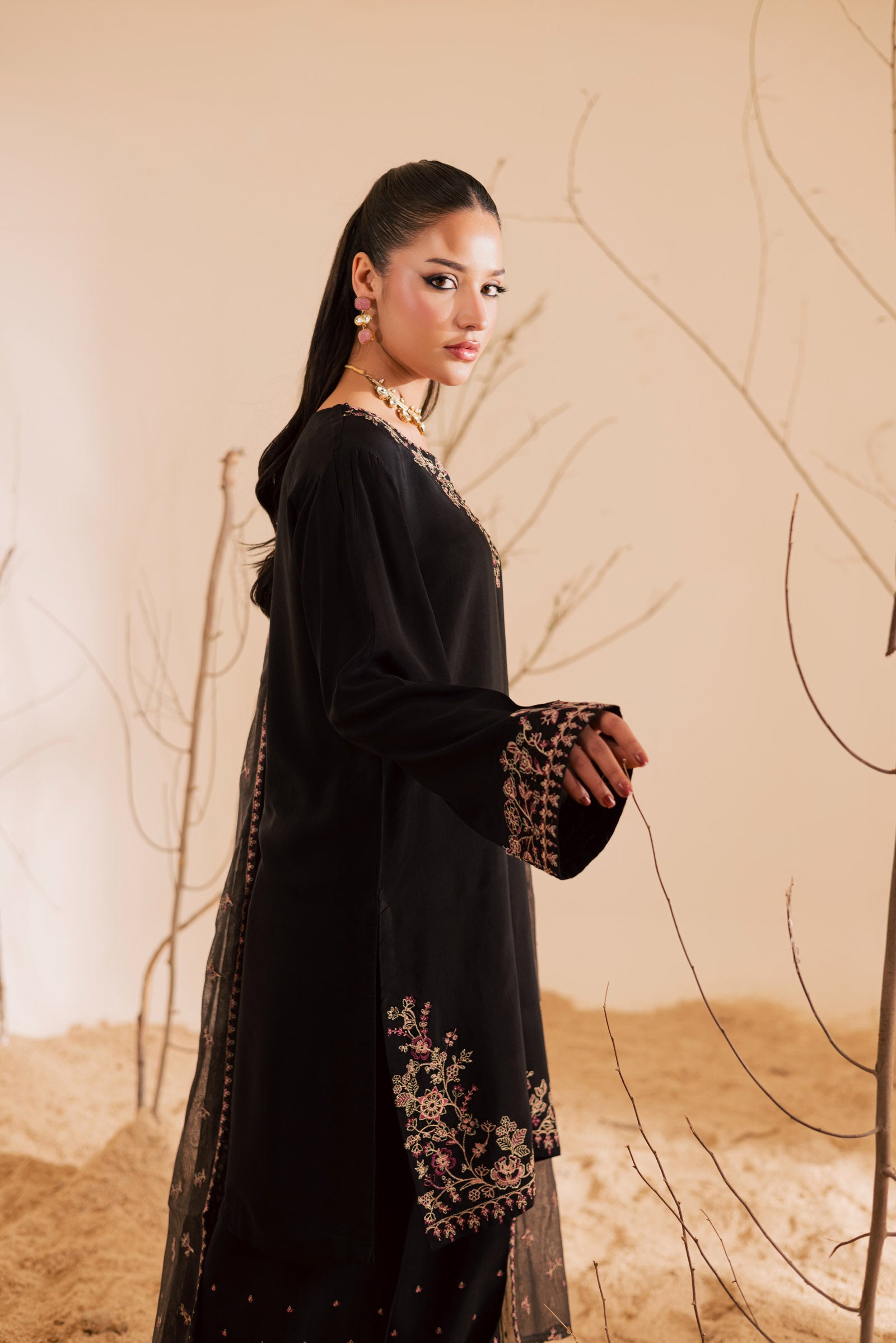 3PC Luxury Embroidered Dress- RSB10