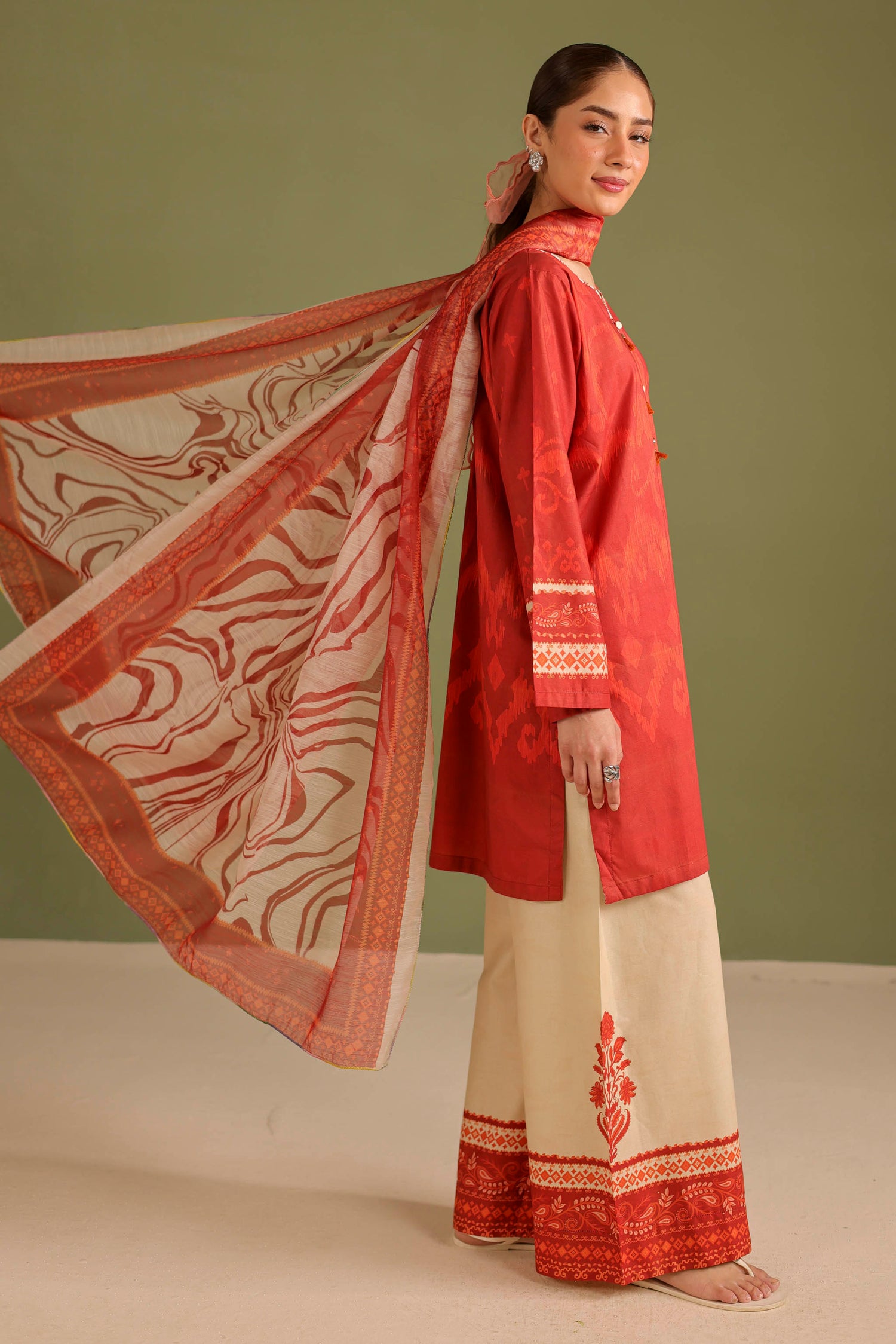 3PC Printed Lawn Suit - 42666