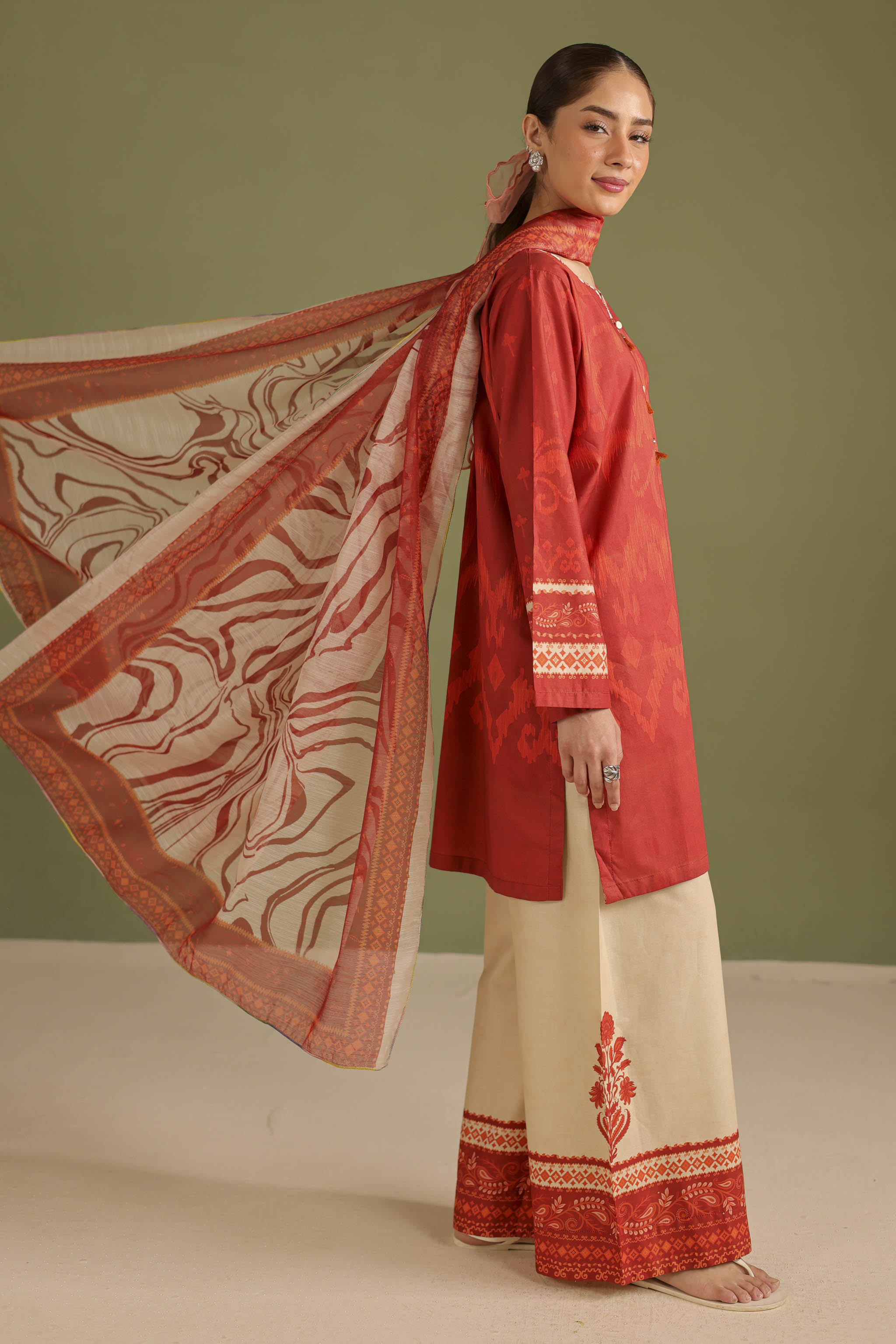 3PC Printed Lawn Suit - 42666