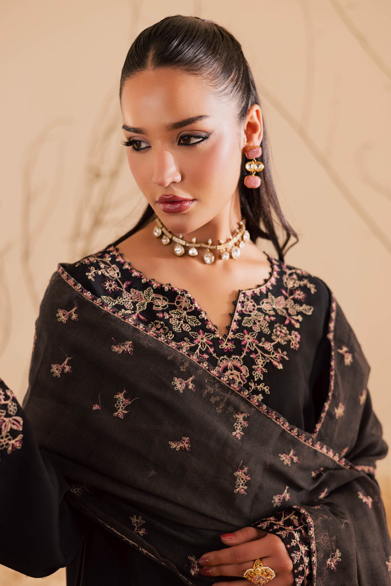 3PC Luxury Embroidered Dress- RSB10