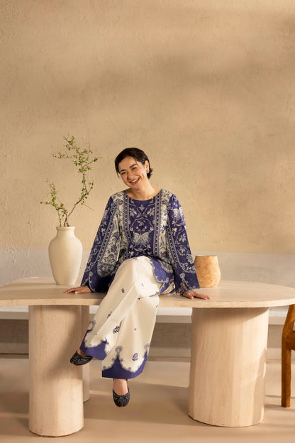 2PC Light Khaddar Dress - HM03