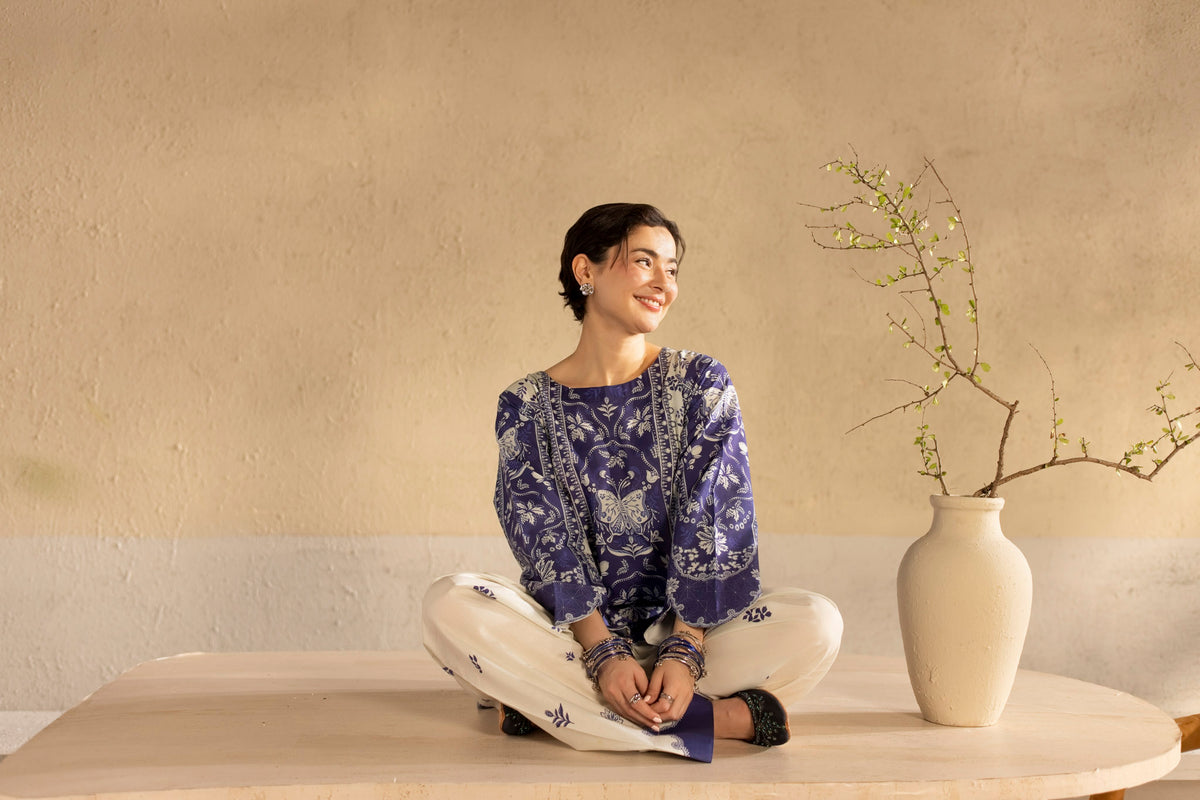 2PC Light Khaddar Dress - HM03