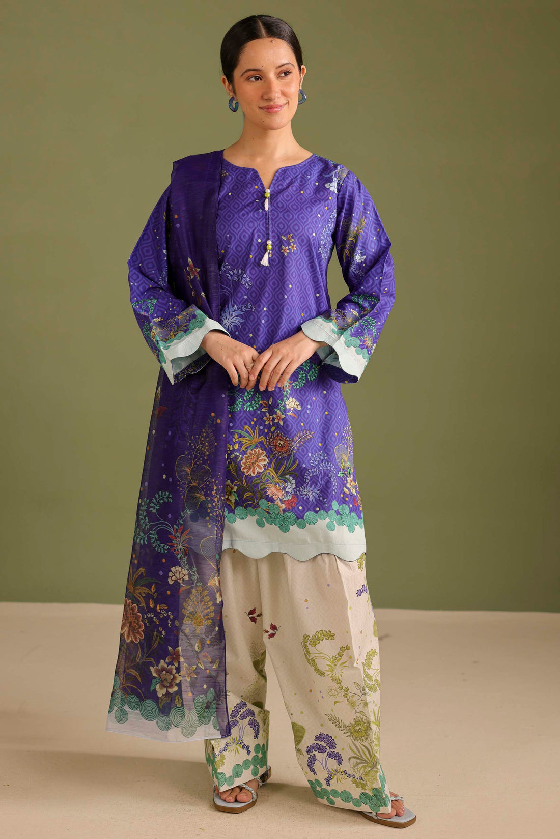 3PC Printed Lawn Suit - 42714