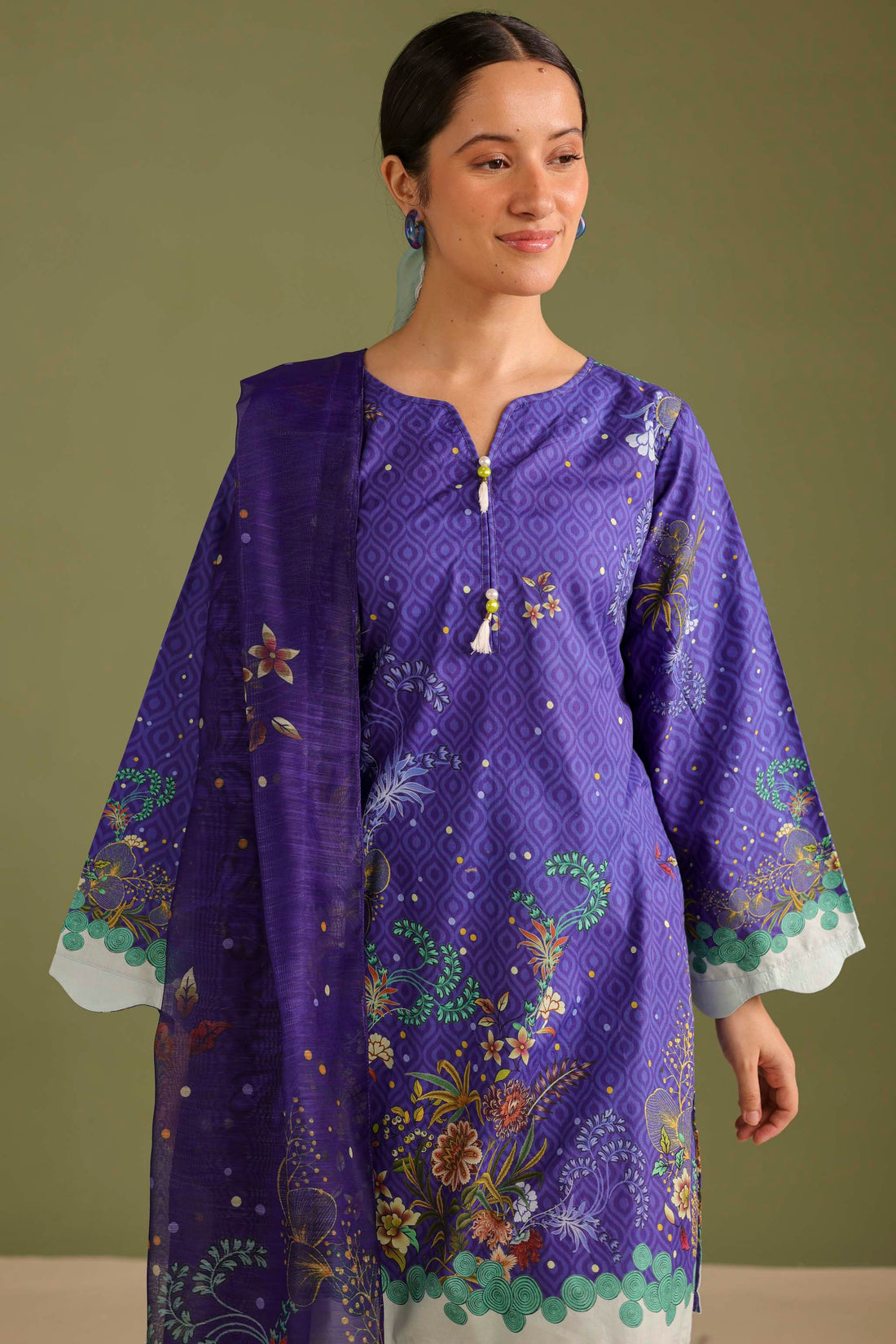3PC Printed Lawn Suit - 42714