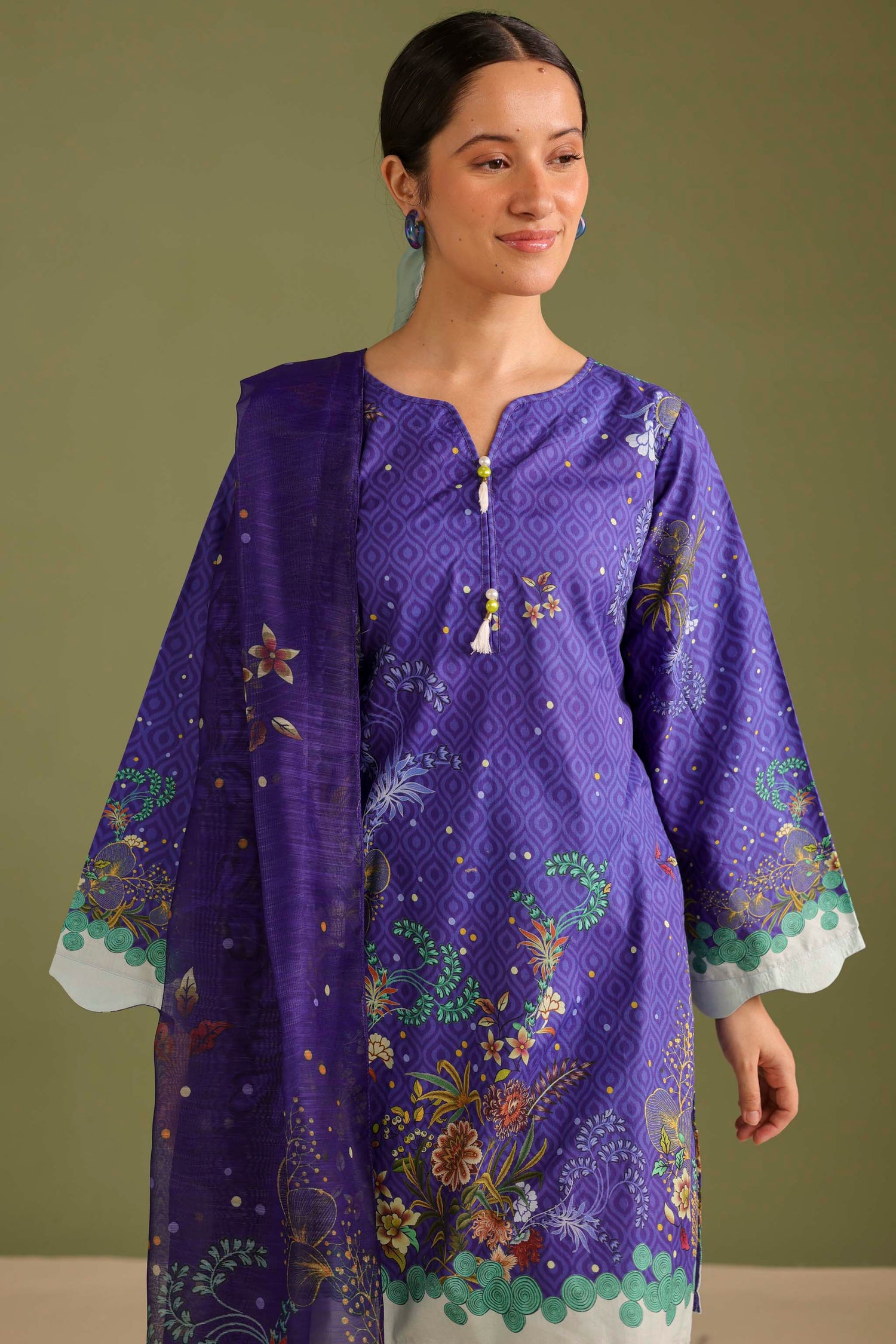 3PC Printed Lawn Suit - 42714