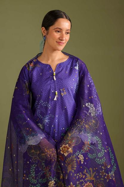 3PC Printed Lawn Suit - 42714