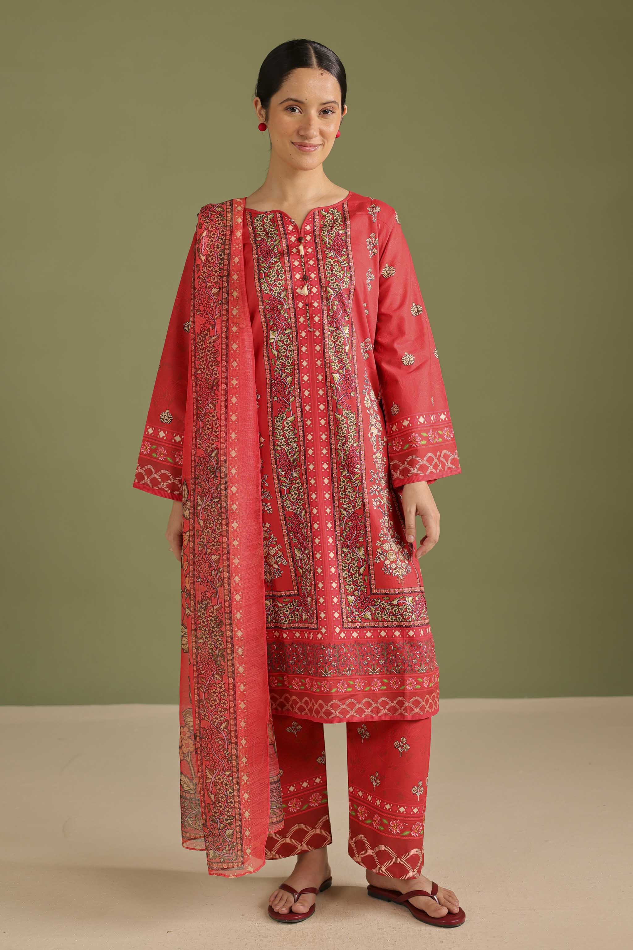 3PC Printed Lawn Suit - 42684