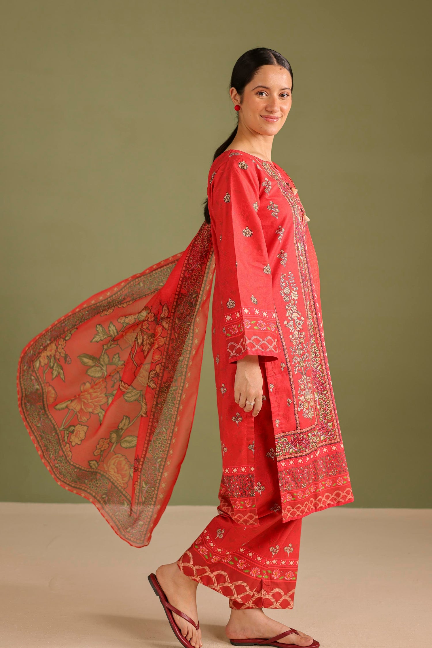 3PC Printed Lawn Suit - 42684
