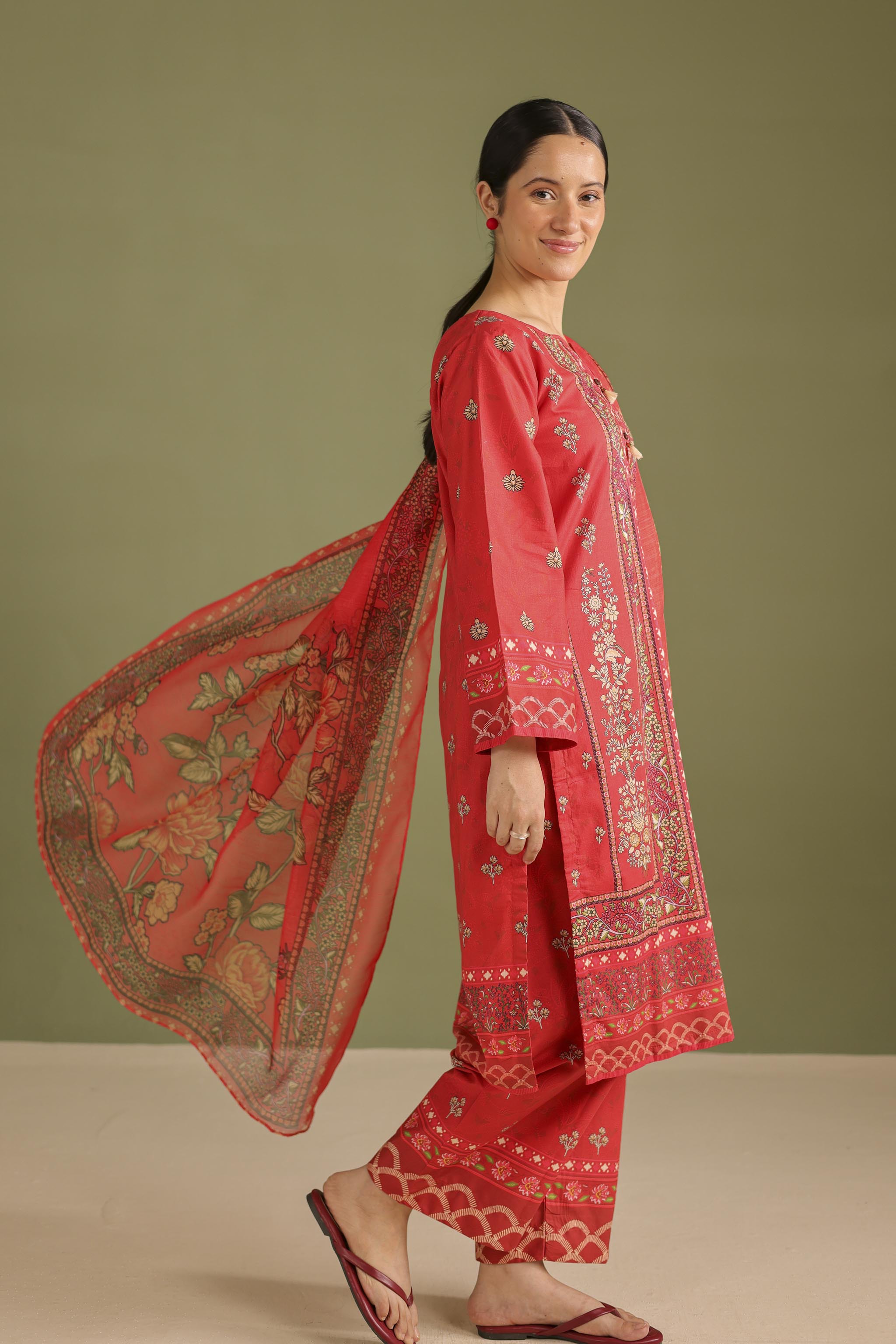 3PC Printed Lawn Suit - 42684