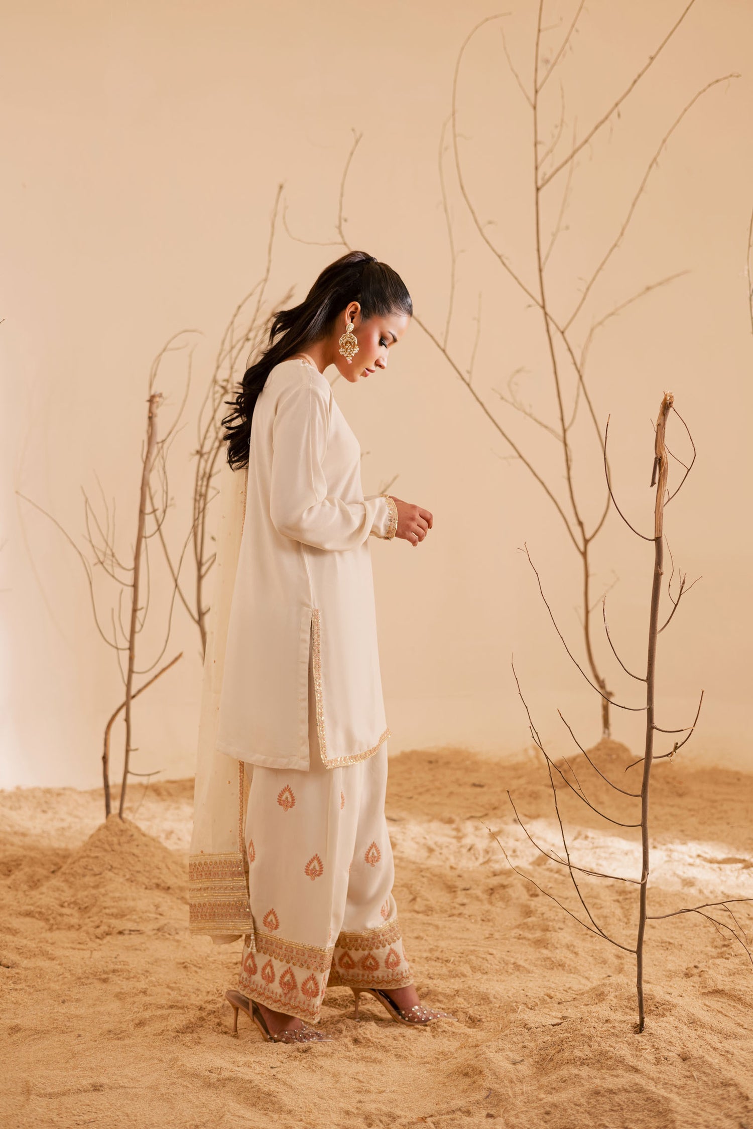 3PC Luxury Embroidered Dress- RSC03