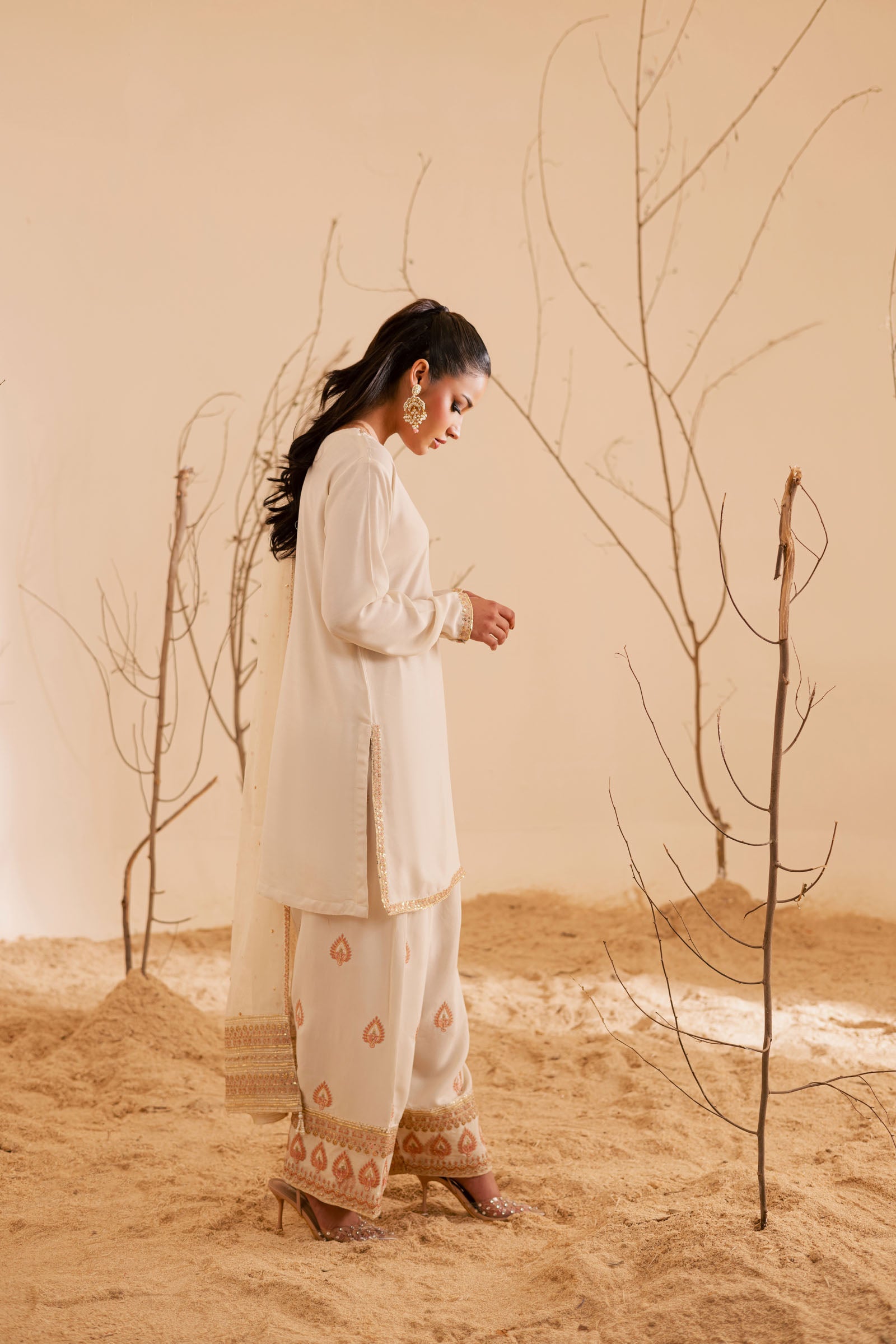 3PC Luxury Embroidered Dress- RSC03