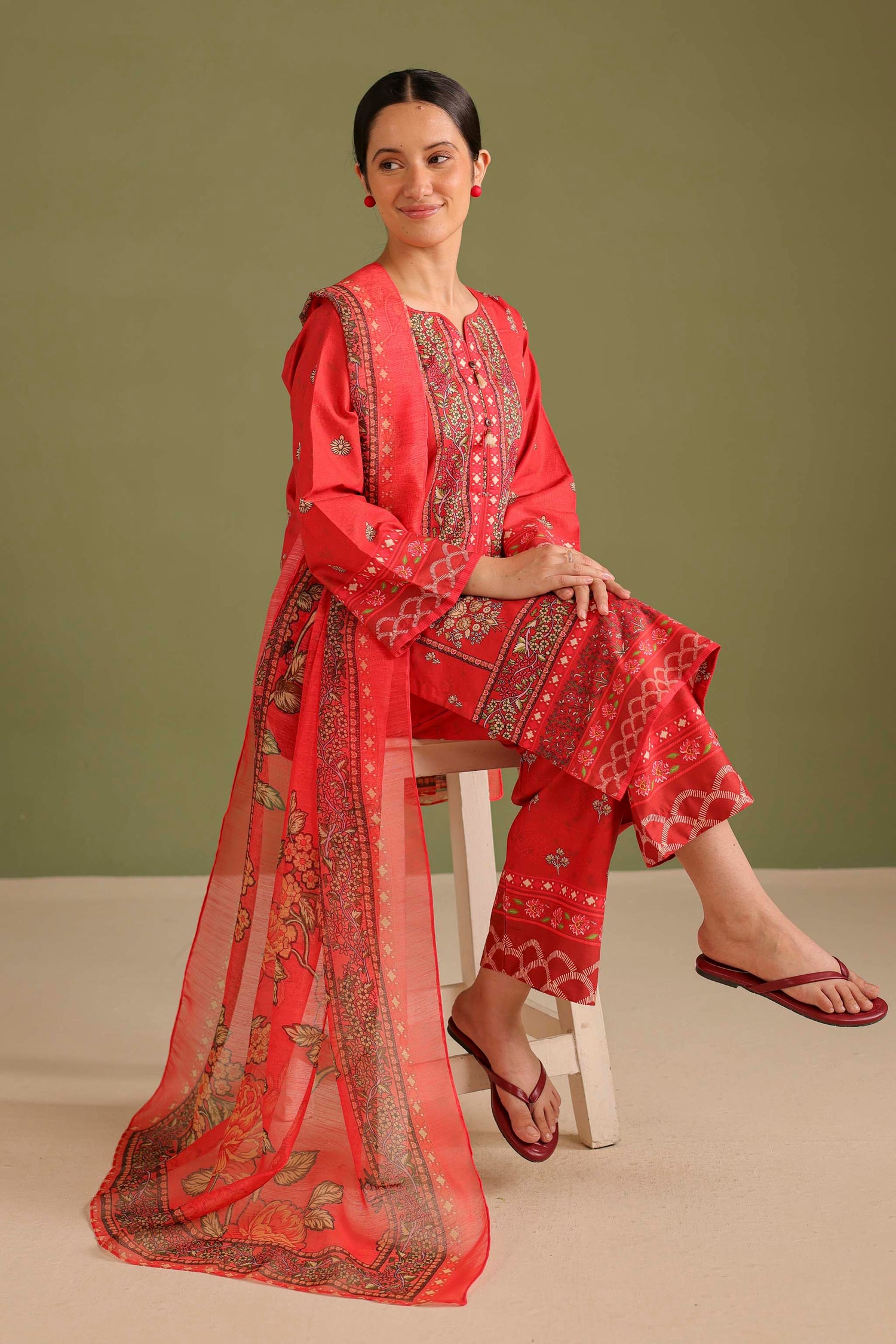 3PC Printed Lawn Suit - 42684