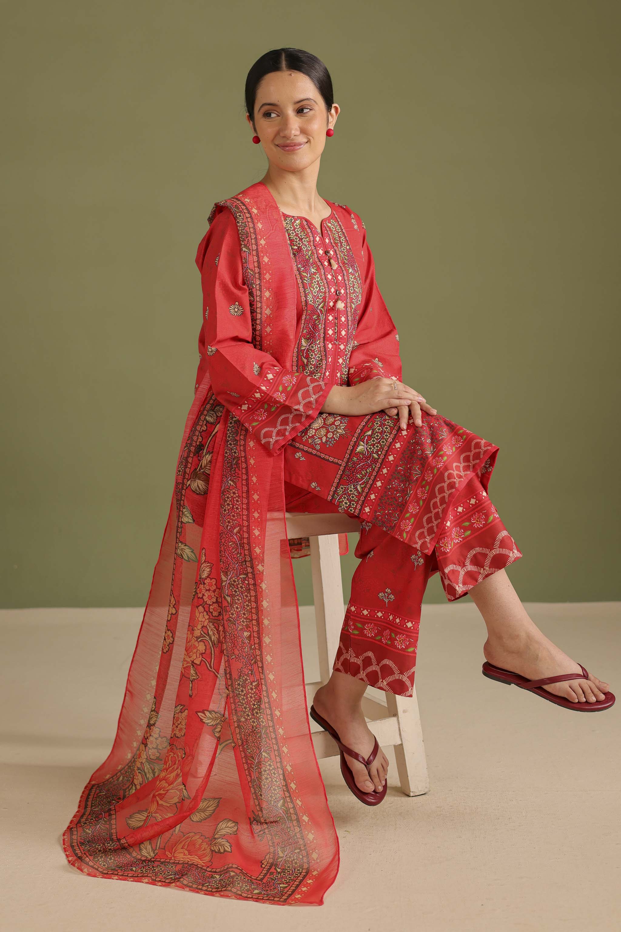 3PC Printed Lawn Suit - 42684