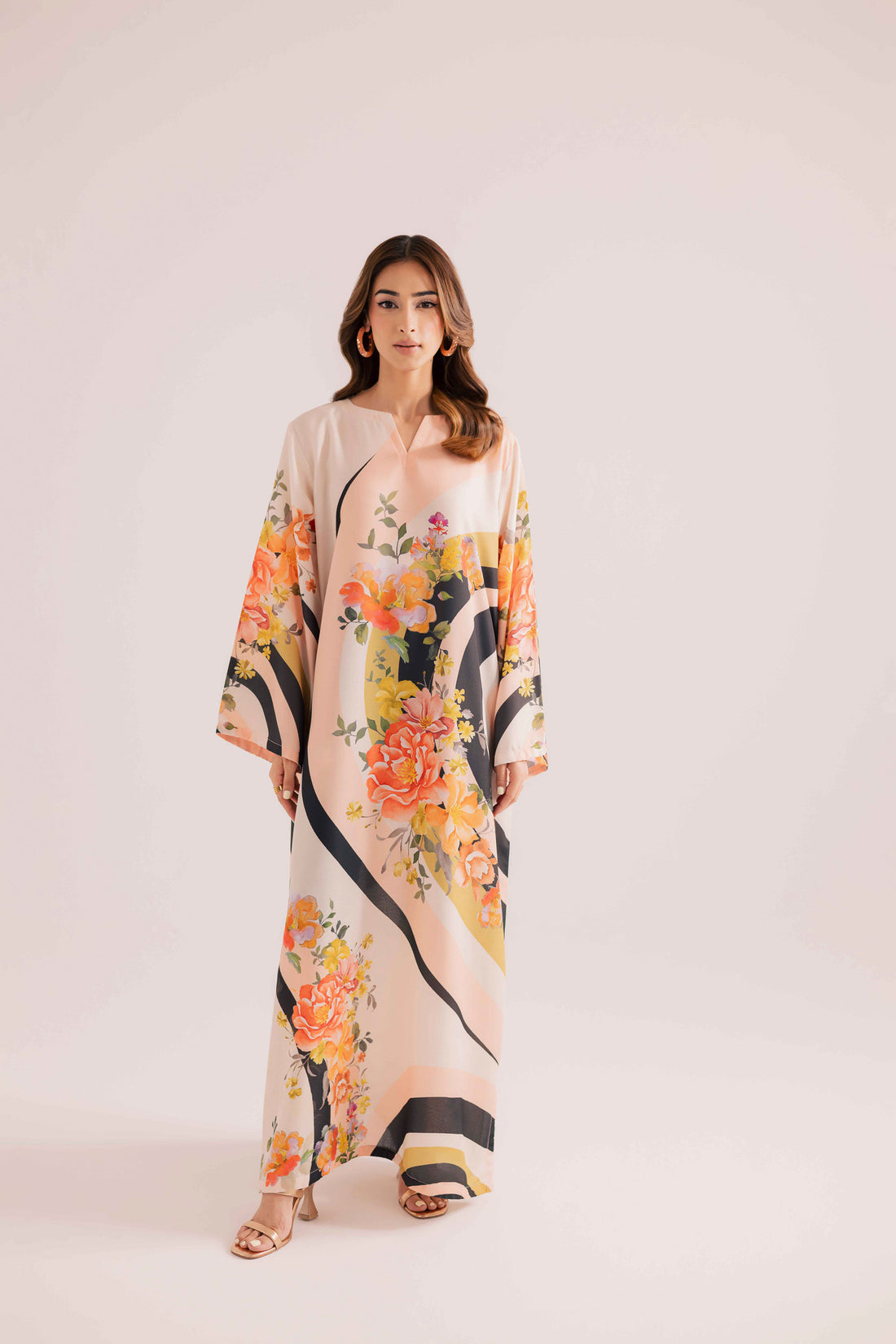 KF07 - Printed Kaftaan