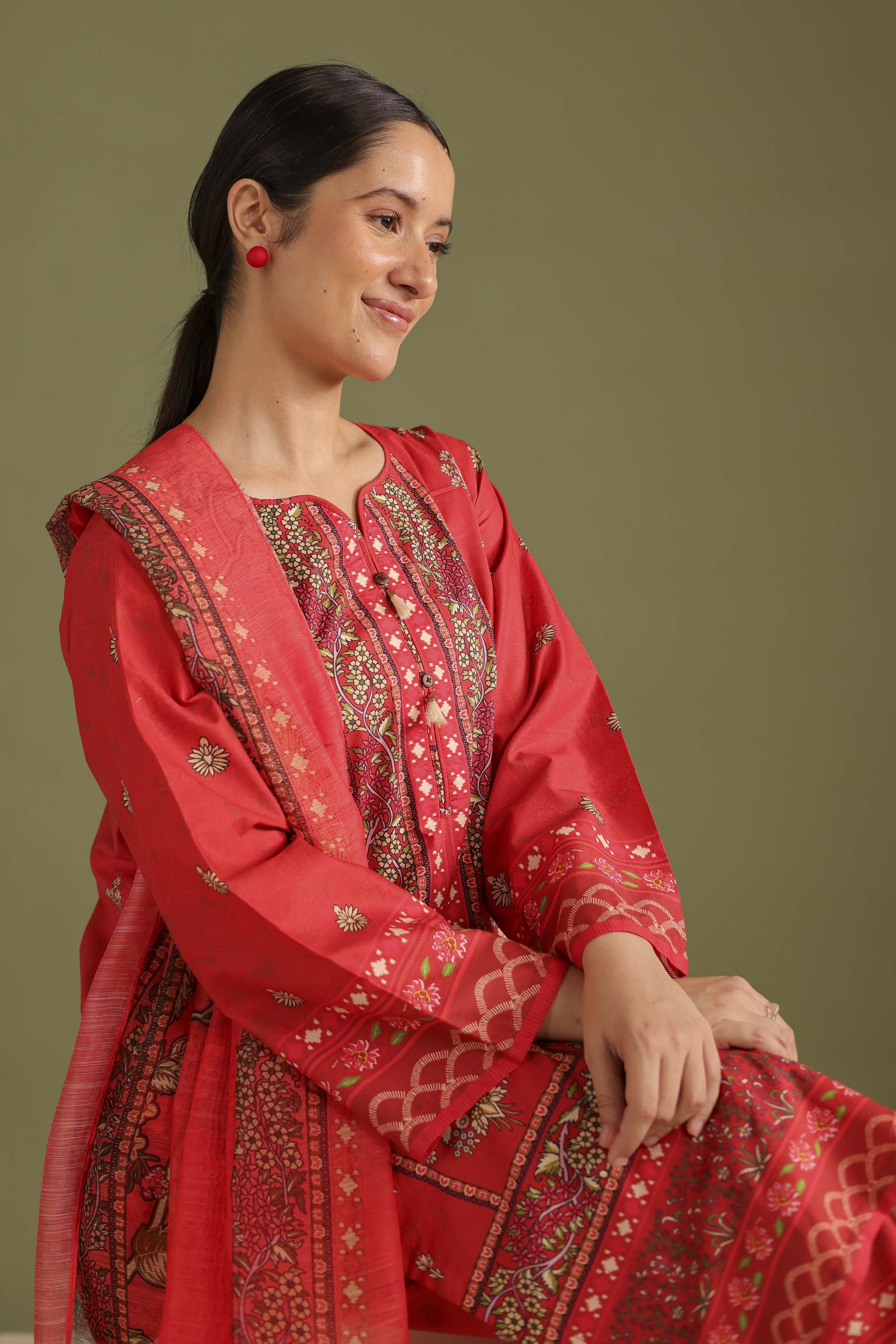 3PC Printed Lawn Suit - 42684