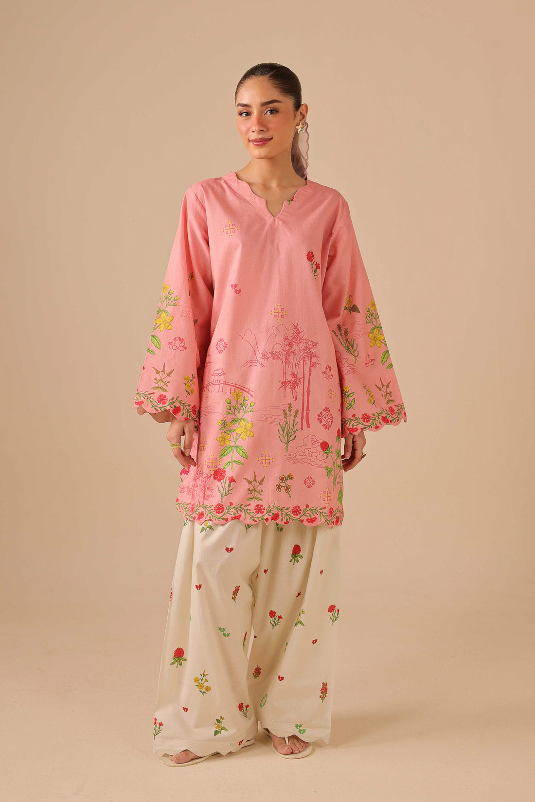 2PC Summer Lawn Dress - 44262