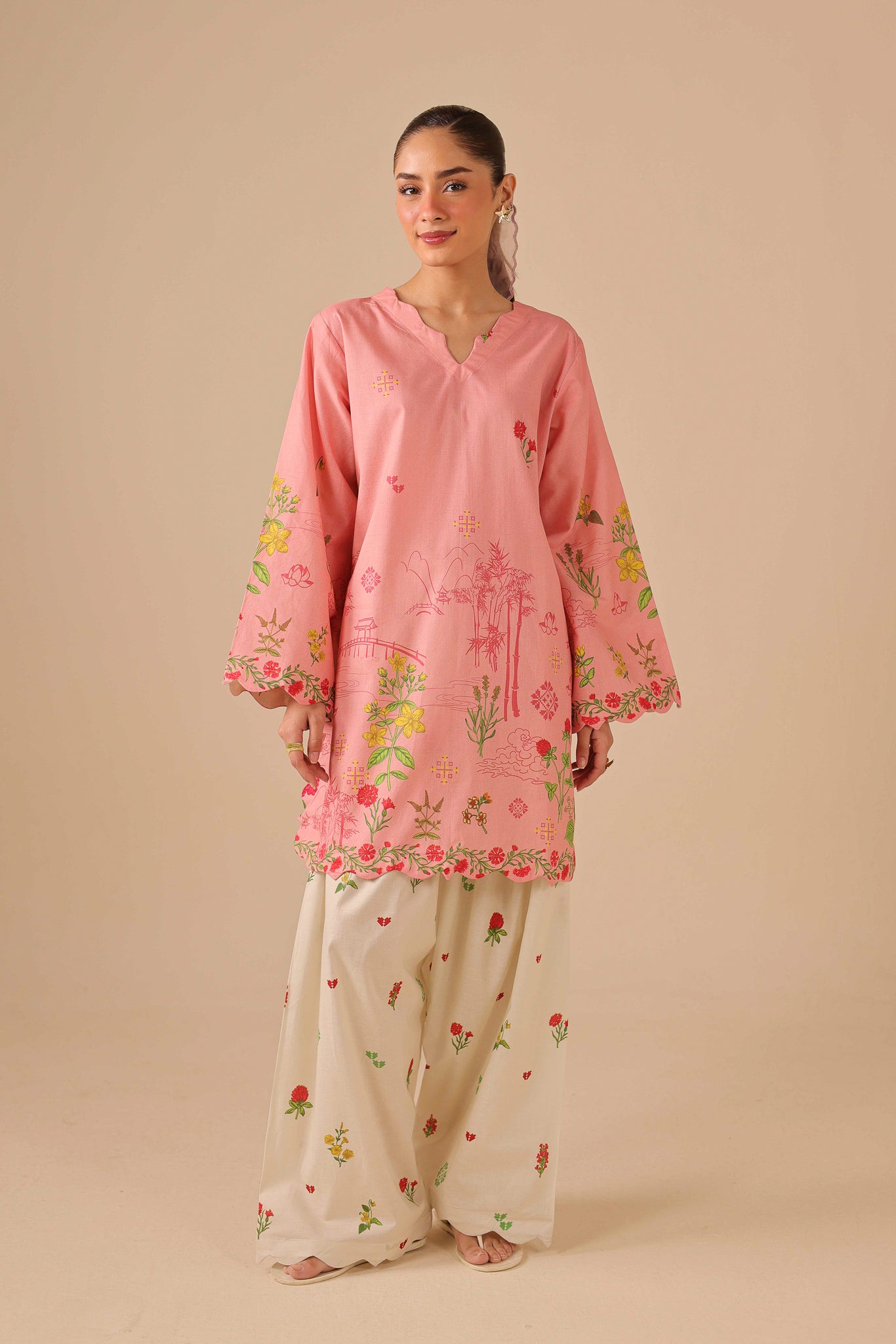 2PC Summer Lawn Dress - 44262