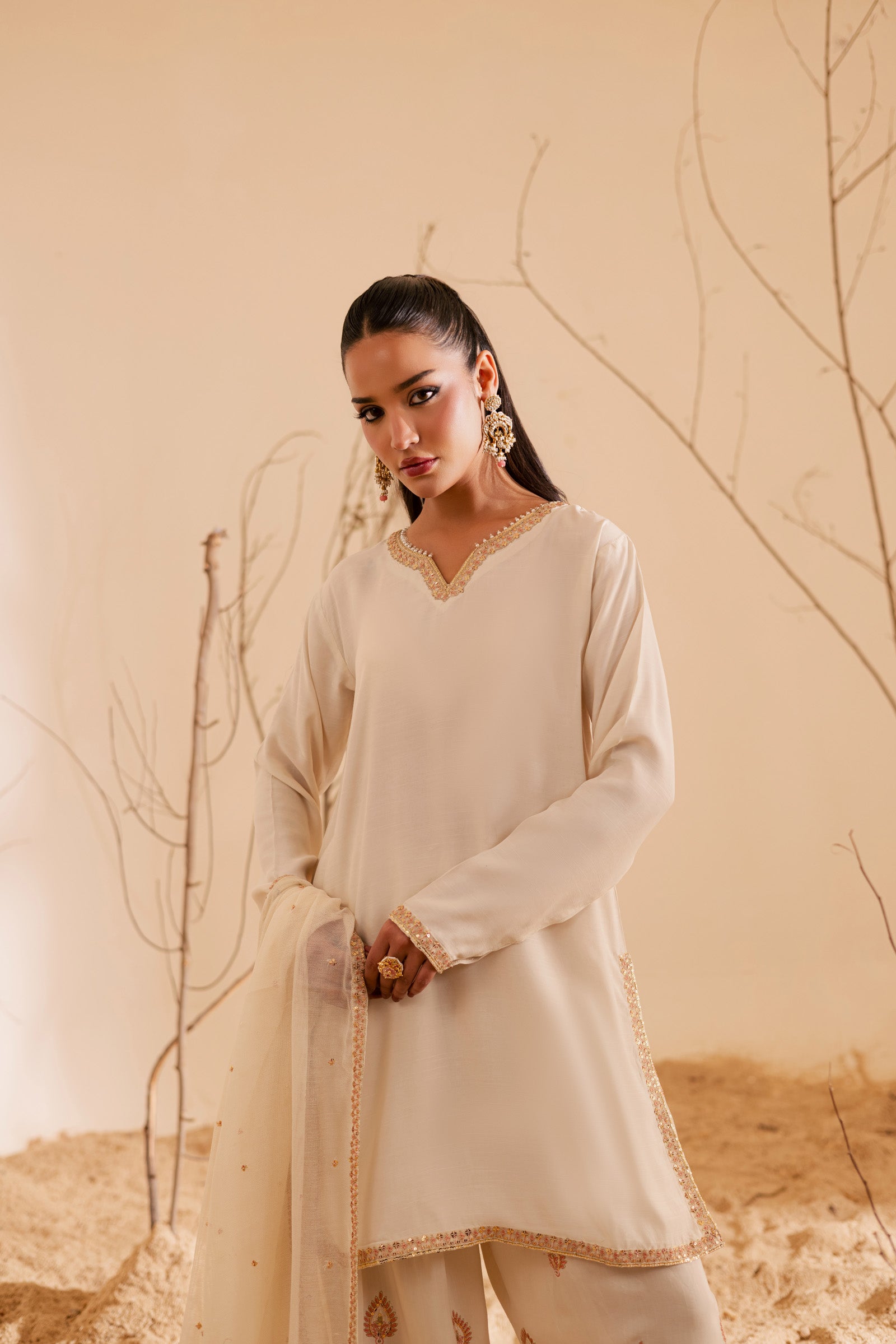 3PC Luxury Embroidered Dress- RSC03