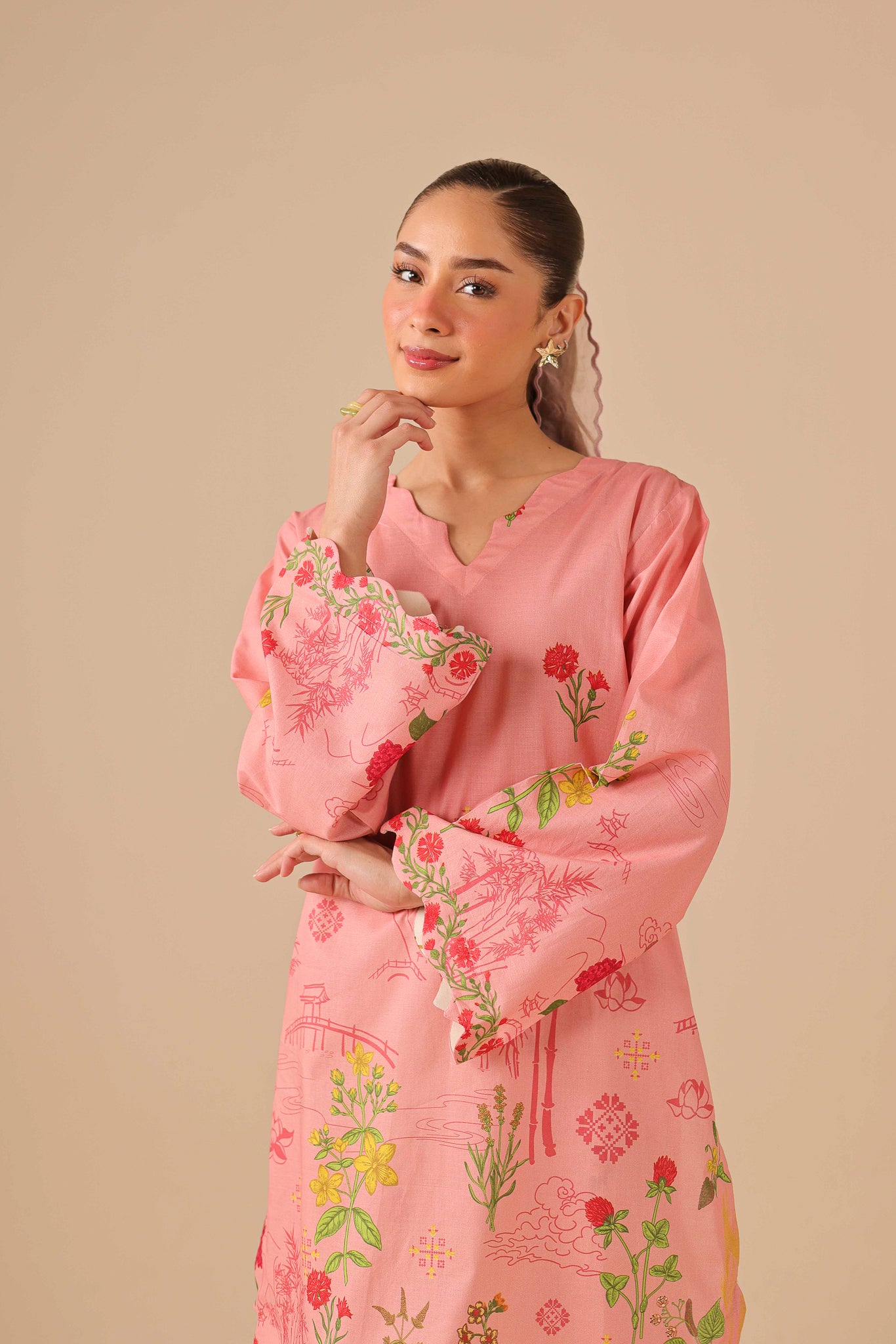 2PC Summer Lawn Dress - 44262