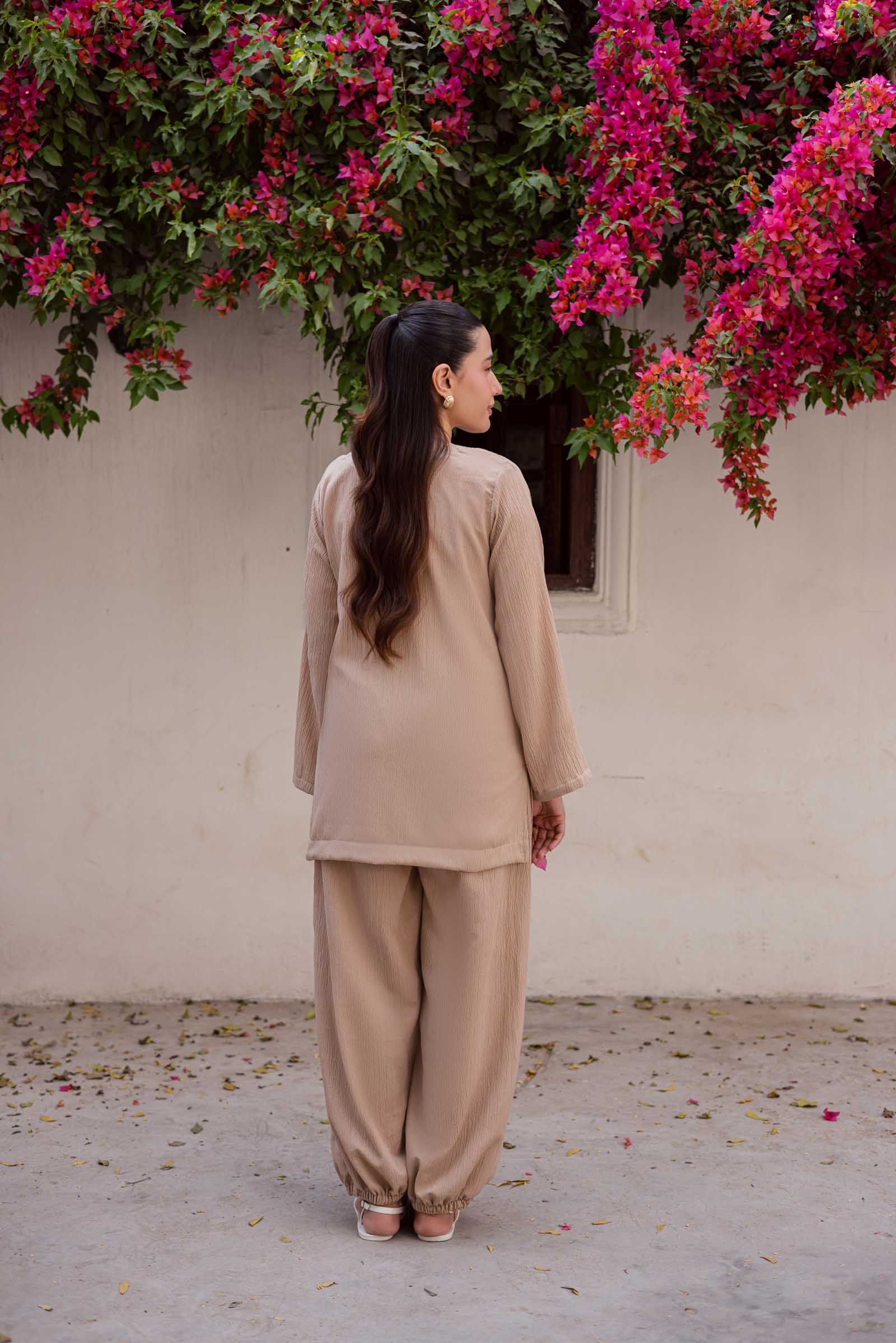 2PC Textured Dress-SB-Skin