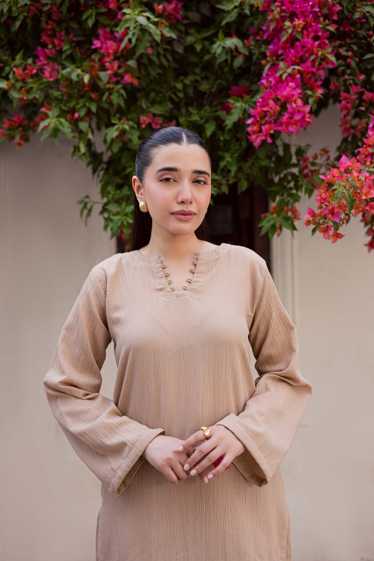 2PC Textured Dress-SB-Skin