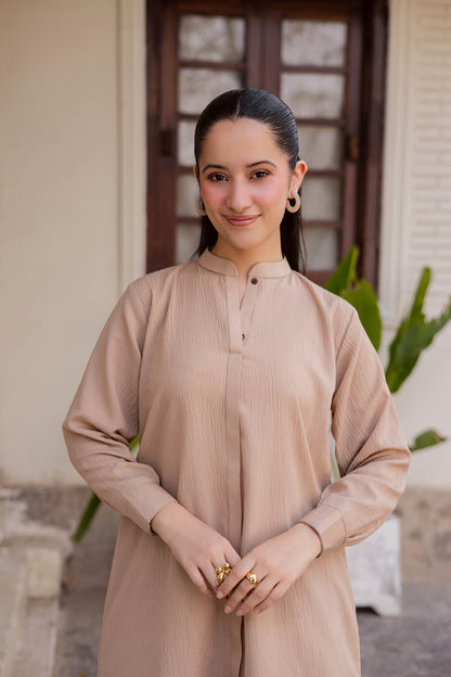 2PC Textured Dress-SP-Skin