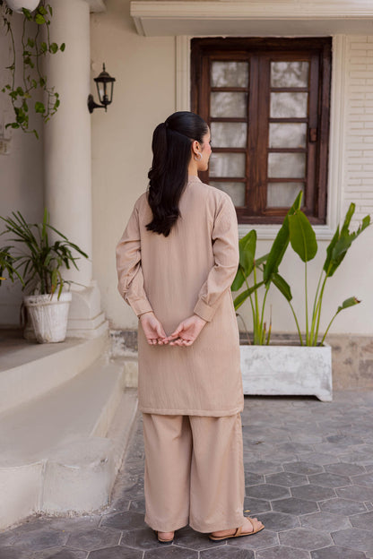 2PC Textured Dress-SP-Skin