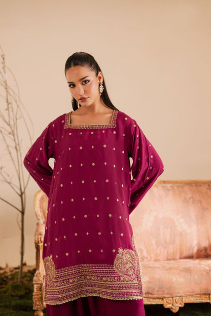 2PC Luxury Embroidered Dress- RSDP13