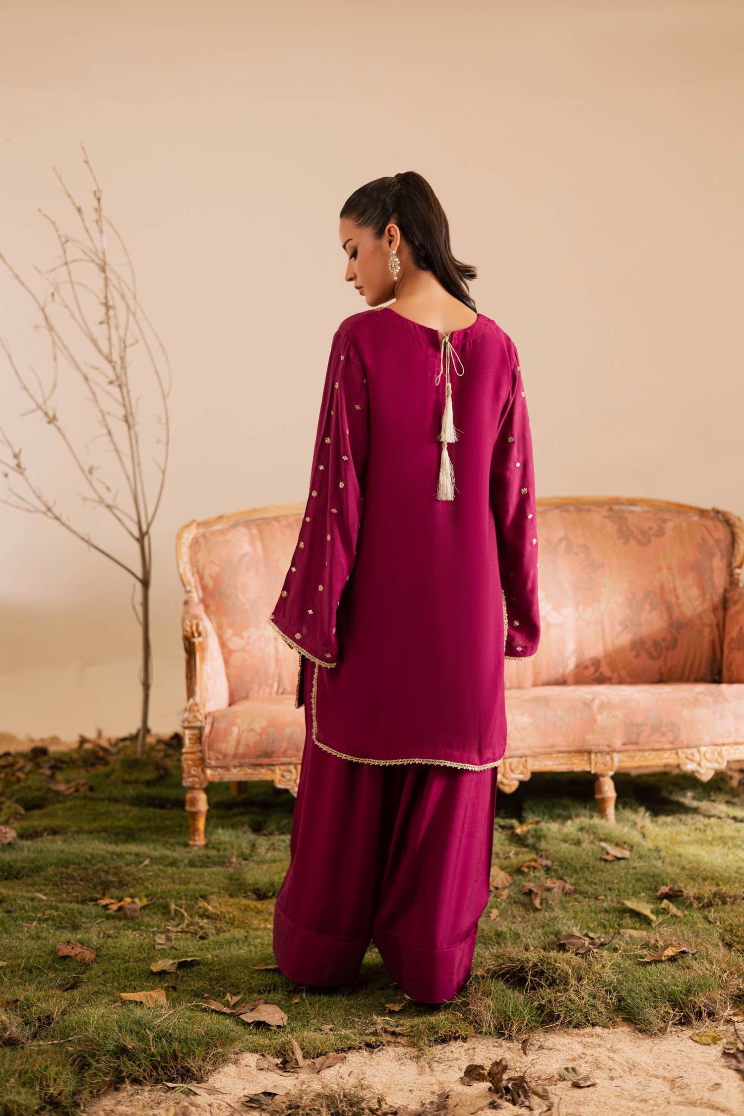 2PC Luxury Embroidered Dress- RSDP13