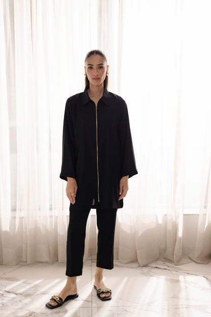 Solid 2PC Dress - SP-08 Black