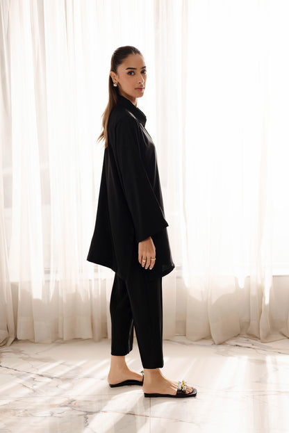 Solid 2PC Dress - SP-08 Black