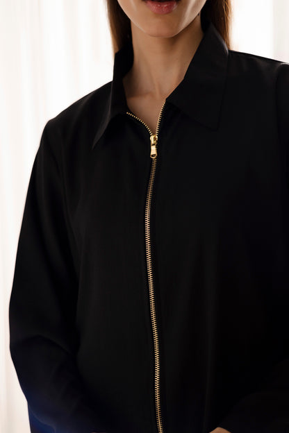 Solid 2PC Dress - SP-08 Black