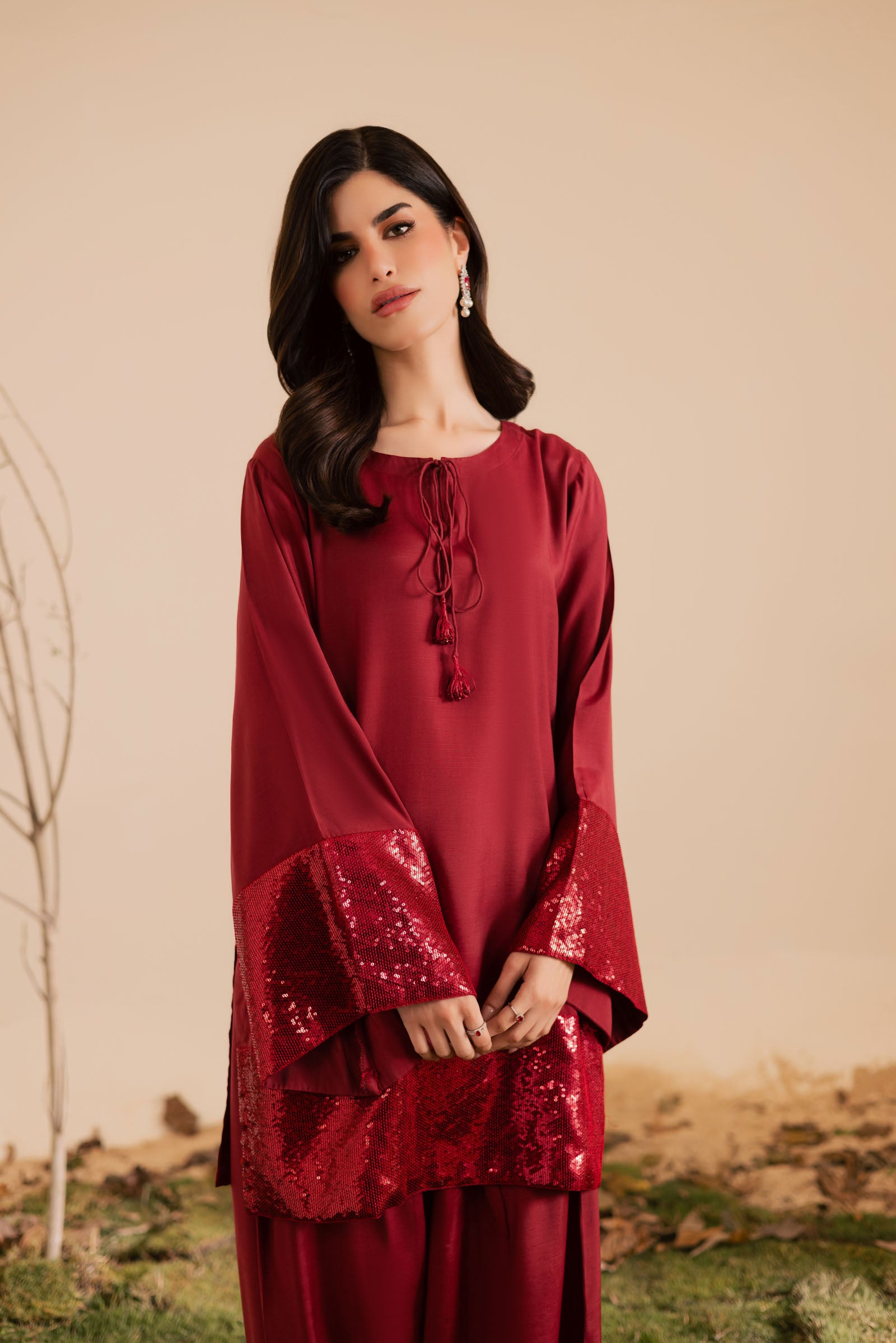 2PC Luxury Embroidered Dress- RSR17