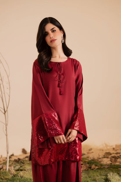2PC Luxury Embroidered Dress- RSR17