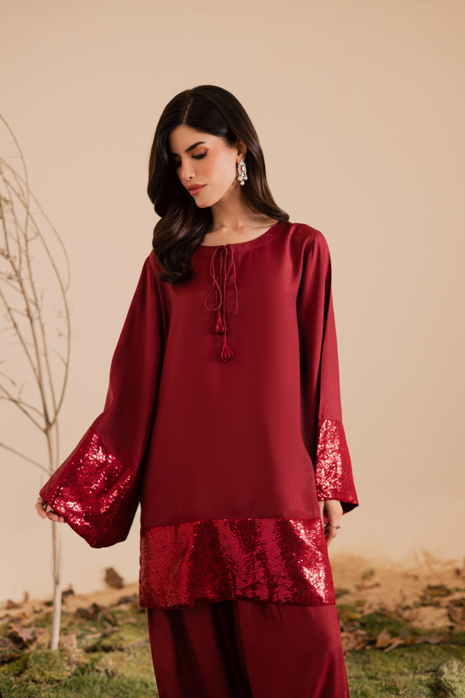 2PC Luxury Embroidered Dress- RSR17