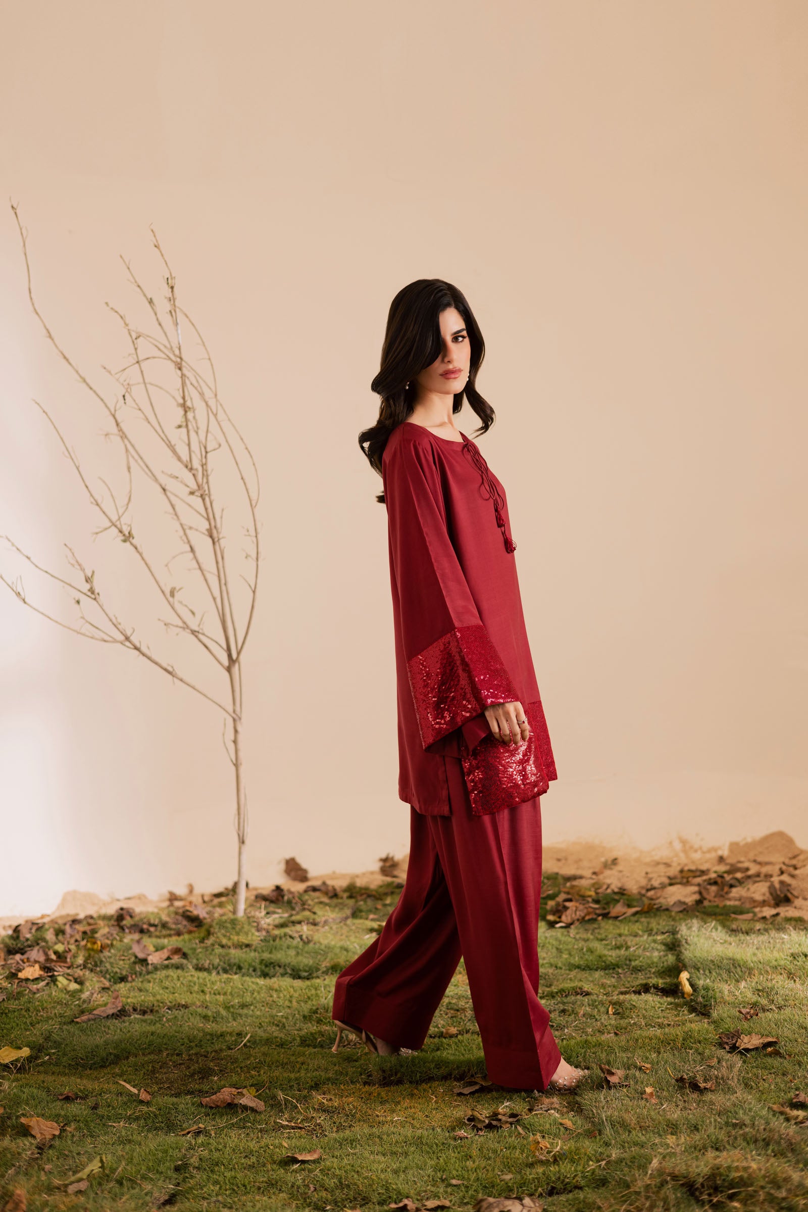 2PC Luxury Embroidered Dress- RSR17