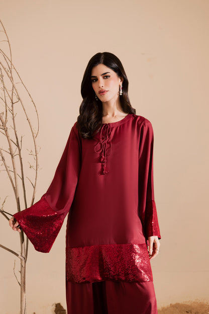 2PC Luxury Embroidered Dress- RSR17