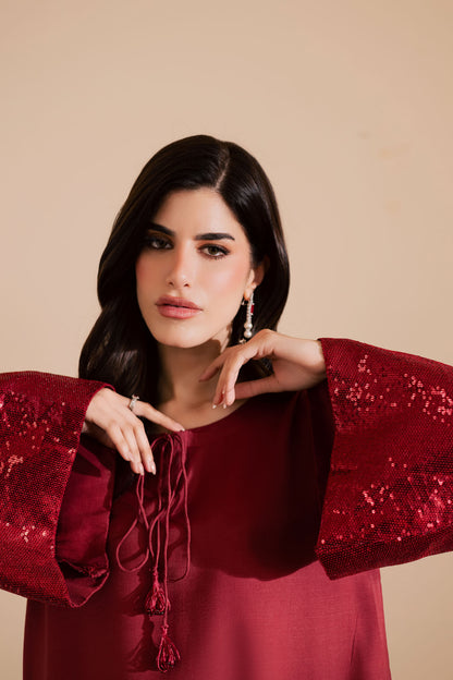 2PC Luxury Embroidered Dress- RSR17