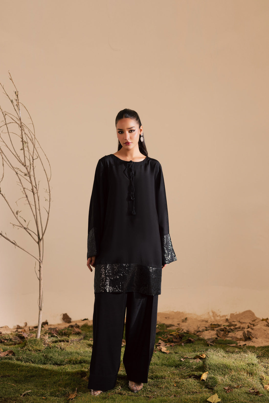 2PC Luxury Embroidered Dress- RSB19